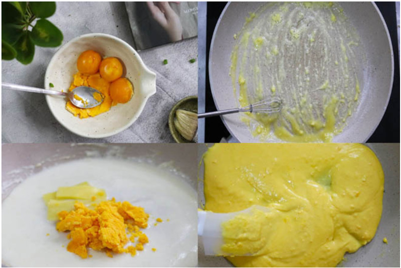 Cách làm sốt lòng đỏ trứng muối